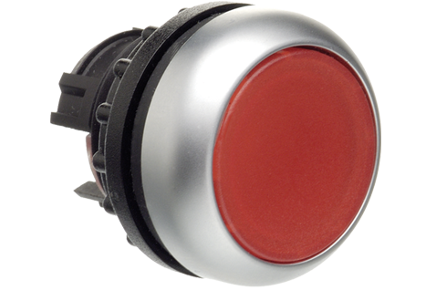 red industrial Push Button (non-illuminated or illuminated, Kraus and Naimer, K&N)