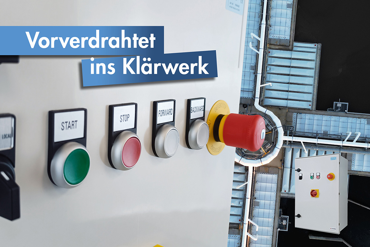 Kraus & Naimer Hauptschalter im vormontierten Minischaltschrank, vorverdrahtete Schaltkomponenten, vormontierte Baugruppen, Baukastensystem, Industrieschalter